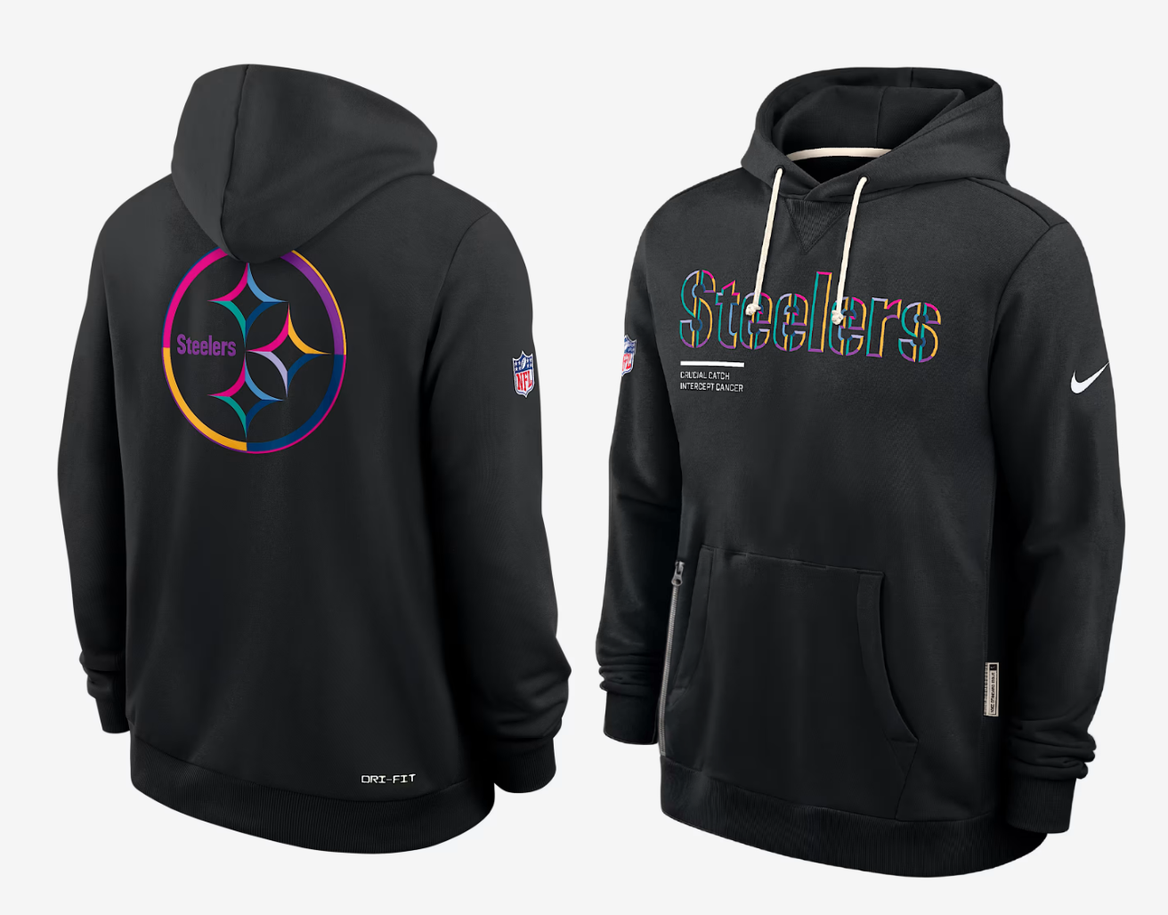 Men Pittsburgh Steelers black 2025 Nike NFL hoodie